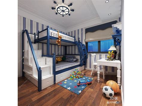 卧室儿童高低床改造