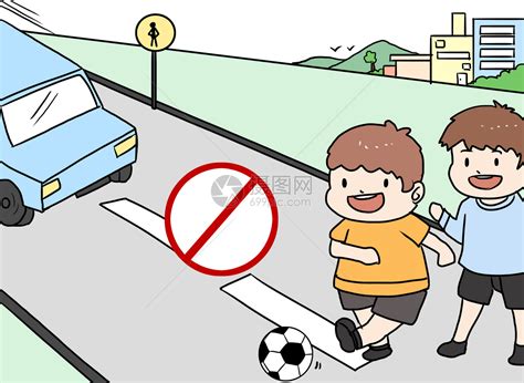 安全交通绘画图片教程