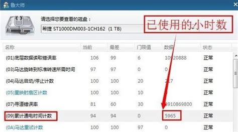 怎样用鲁大师检测硬盘通电时间