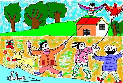 画风筝_二年级写事作文300字(摘抄4则)