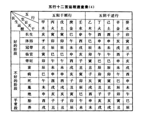 十二长生各柱详解