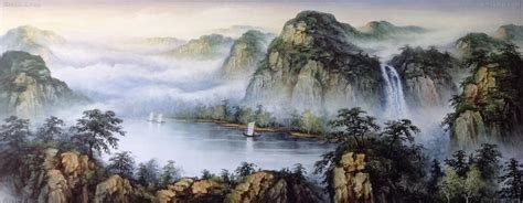 赞美山水画的唯美句子