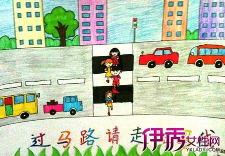 六年级交通安全绘画作品