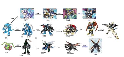 1-4部各种数码宝贝绝招、进化表！