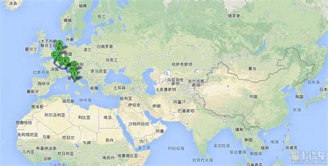北欧四国的简单地图