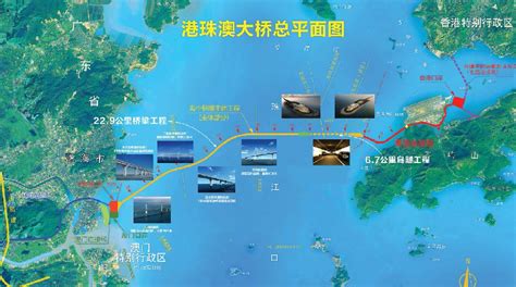 地图香港海上面的 线 是通什么车的?好多条连接小岛的线