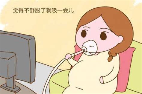 产妇深呼吸缓解阵痛