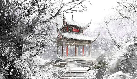 古建筑雪景唯美句子