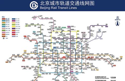 北京市地铁交通图