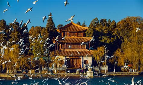 昆明的大观楼是个风景的公园吗还是个游乐场,3月初景色怎么样,值得一去吗.在昆明呆半天不到,想走走.