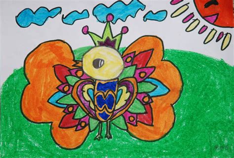 二年级美术蜻蜓的图画