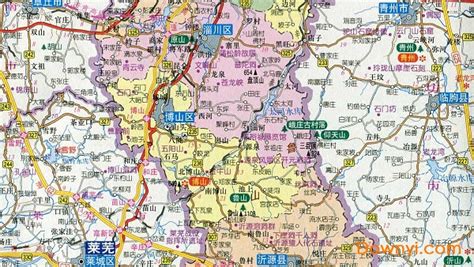 求山东淄博市最新的地图(卫星图也行)