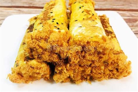 肉松卷(怎么卷都不會裂哦,)的做法