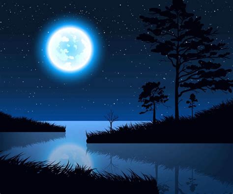 夜晚月亮画背景怎样上色