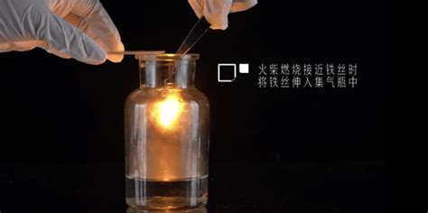 鐵絲在氧氣中的燃燒現象是?
