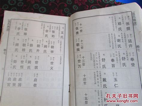 刘家家谱全部的字辈