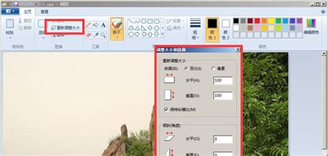 怎们用画图工具改变图片大小