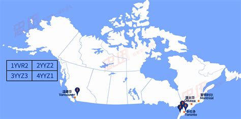 加拿大亚马逊仓库地图