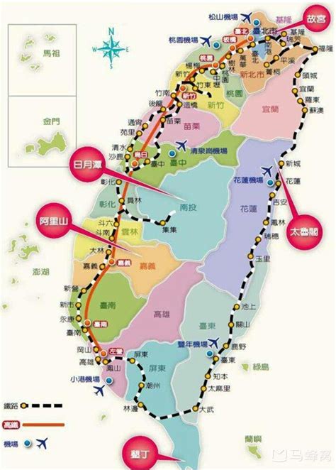 台湾花莲旅游地图 台湾花莲地图 七月seo