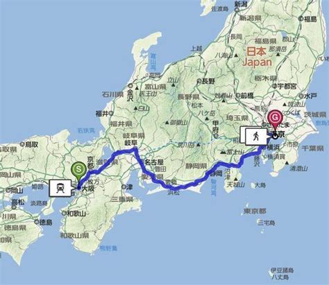 名古屋到东京多少公里