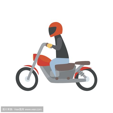 描写骑摩托车的动作