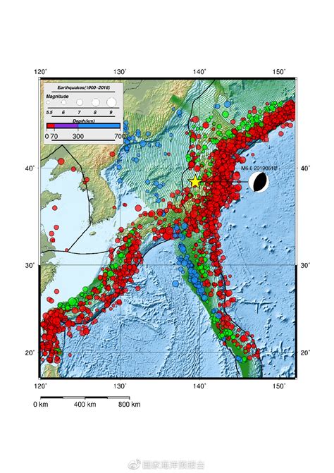日本地震带分布