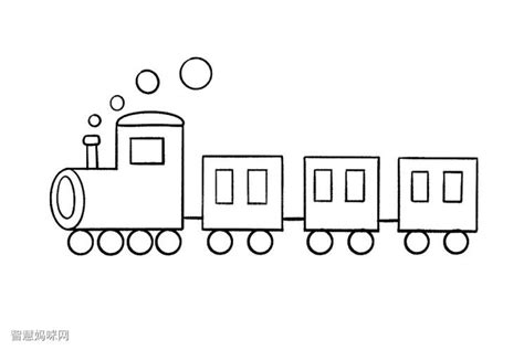 游乐场小火车简笔画 游乐场小火车 光辉网络