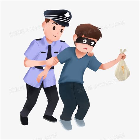 美国警察抓小偷