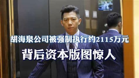 胡海泉公司被强制执行约2115万元