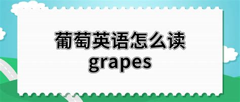 葡萄怎么拼写英语