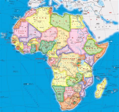 非洲各国地图