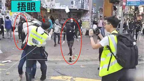 香港警察开枪抓人视频