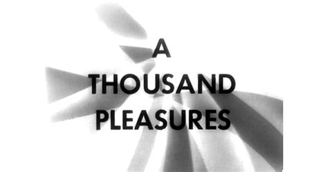 a thousand pleasures (1968)